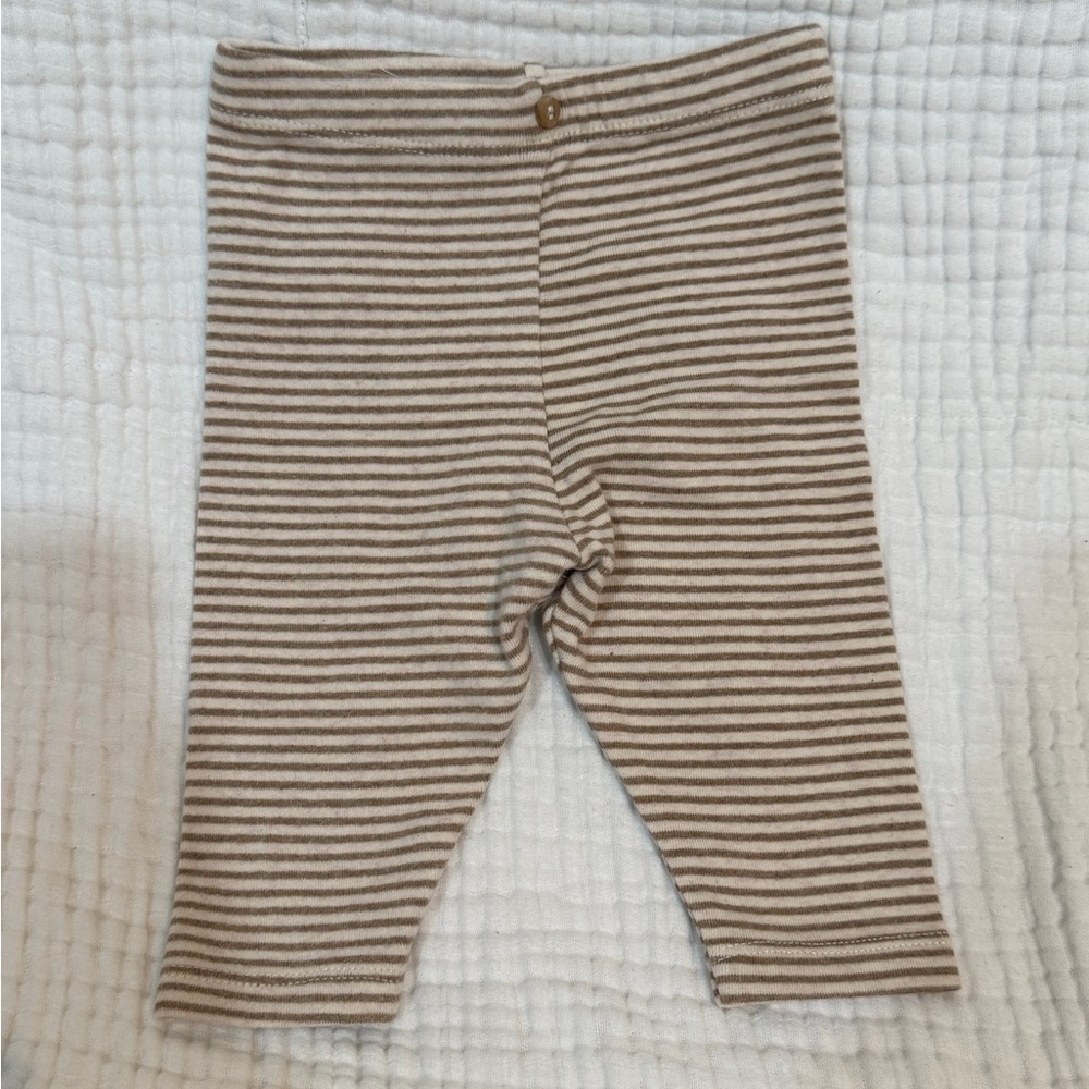 Zara Kids Brown Striped Leggings